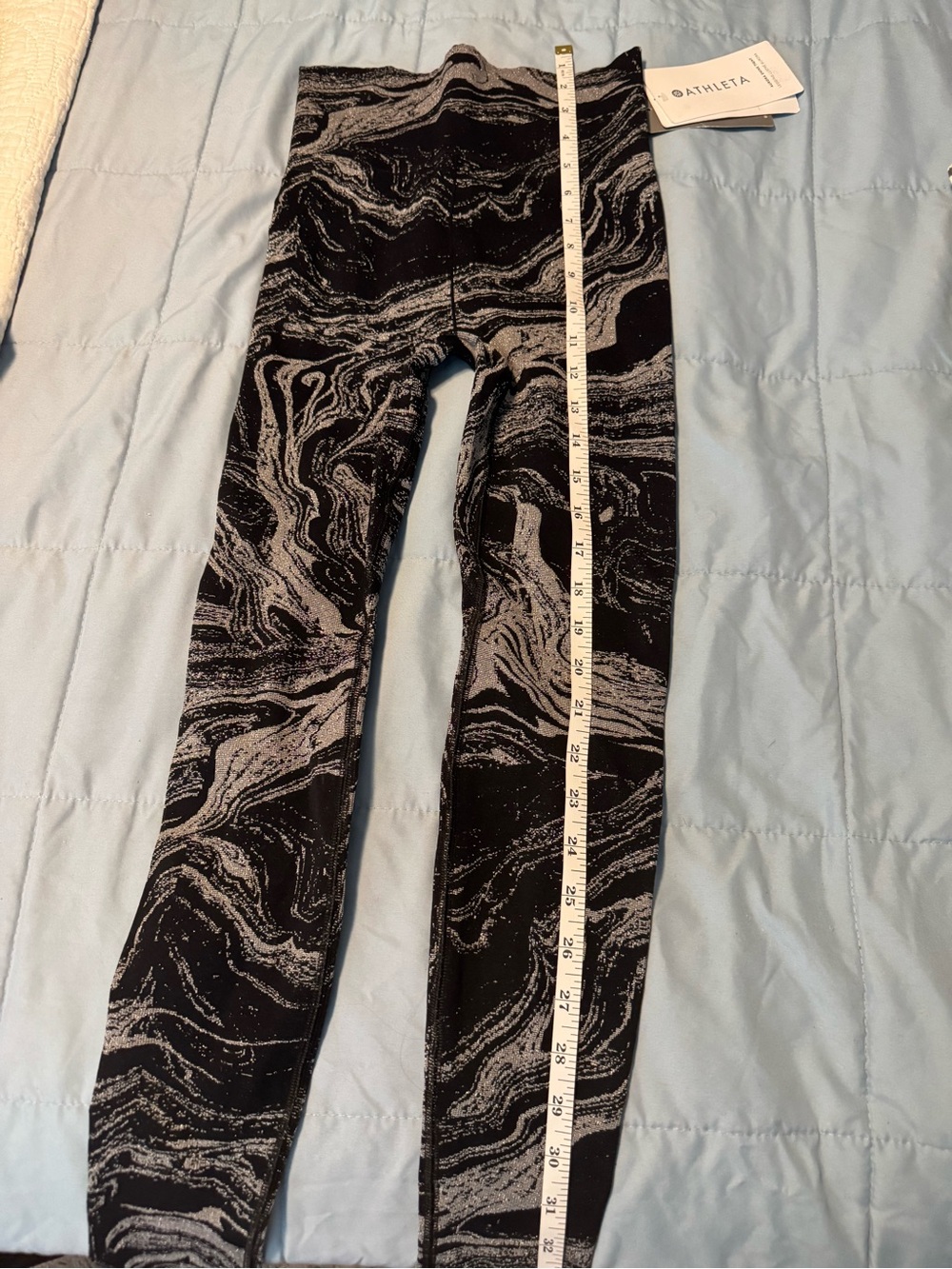 Balance Athletica Black and Gray Marble Kids' Leggings